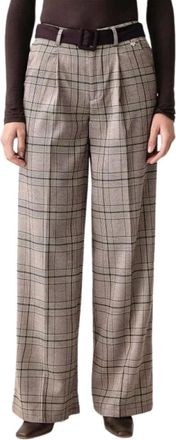 Silvian Heach Komala Wide Trousers - Trousers - Mujer - Marr&oacute;n - S