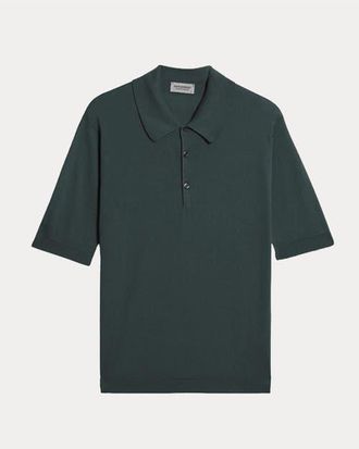 Fortela Isis Short Sleeve Knit Polo in Forest Green at Nordstrom, Size X-Large