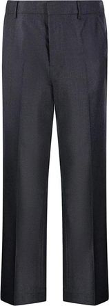 Ami Wide Wool Broeken - Heren - Wijde Broeken - Grijs - S - Wol - Broeken
