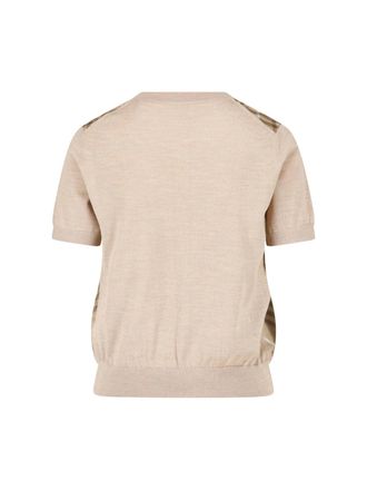 Burberry Womens Sweaters Beige Wool