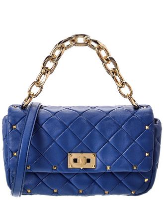 Valentino Rockstud Spike Leather Shoulder Bag