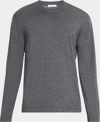Ferragamo Men & apos;s Extra-Fine Wool Crewneck Sweater