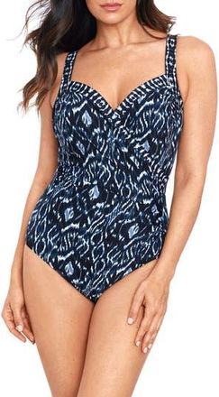 Miraclesuit Palatium Sanibel One-Piece Swimsuit in Blue at Nordstrom Rack, Size 10