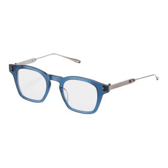 Akoni Crystal Blue Black Vierkante Brillen - Heren - Brillen - Blauw - ONE Size - Accessoires