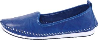 Andrea Conti Slipper ANDREA CONTI, Damen, Gr. 36, blau (royalblau), Glattleder, Leder, Schuhe Slipper