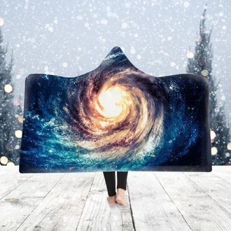 OEM Manta Con Capucha Capino Winter Starry Sky, Gruesa Y C&aacute;lida, Ideal Para Usar En Sof&aacute;s, Camas Y Otros Elementos De Decoraci&oacute;n Del Hogar Durante Todo El