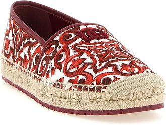 Dolce & Gabbana Mens Multicolor Cotton Espadrilles Shoe