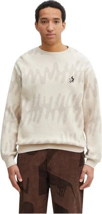 by Parra Static Stalker Pullover - Heren - Truien - Beige - Maat: XL Wol