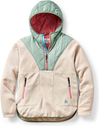 Passenger Juana Recycled Polar Hooded Fleece Fleecepullover für Damen | beige