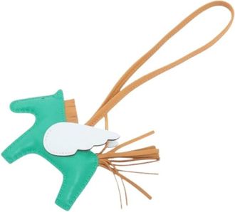 Herm&egrave;s Pre-owned Accessories, female, Green, Size: ONE SIZE Pre-owned Rodeo Pegase Bag Charm