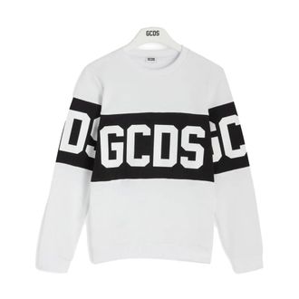 GCDS Cotton Sweatshirt - male - GCDS - Kids Sweatshirts - White - 4 Y - Kids