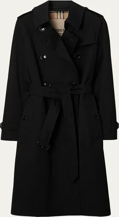 Burberry Kensington Organic Belted Double-Breasted Trench Coat