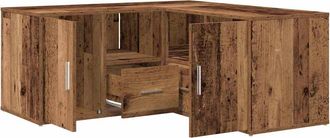 vidaXL Mobile Angolare Legno Antico 160x40x45 Cm In Truciolato Vidaxl