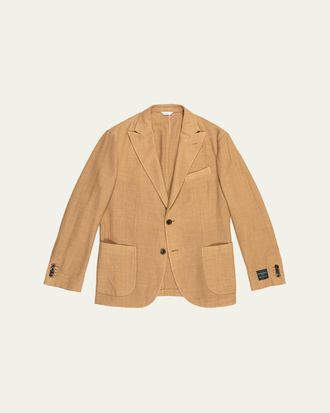 Boglioli Mens Wool, Silk, and Linen K-Jacket