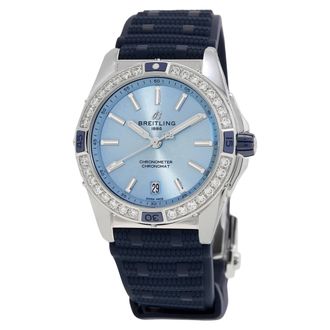Breitling Super Chronomat Automatic Chronometer Diamond Ladies Watch A17356531C1S1