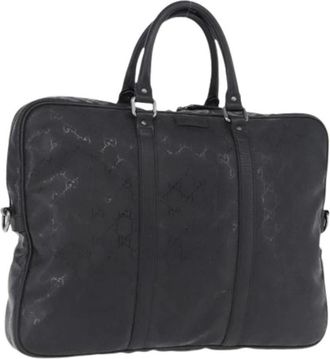 Gucci Pre-owned Vintage Business Bag - Dames - Vintage Handtas - Zwart - ONE Size - Leer - Vintage