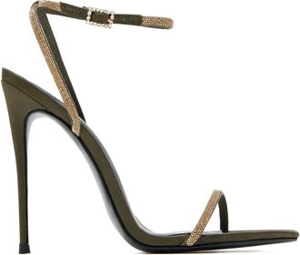 Femme LA Sandali Niche Diamonds con decorazione - Verde