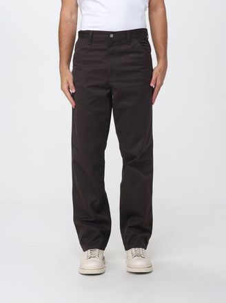 Carhartt Work in Progress Pantaloni Simple a gamba larga in misto cotone con logo posteriore