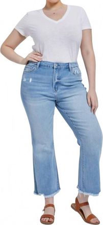 Mica High Rise Crop Flare Jeans In Deutz