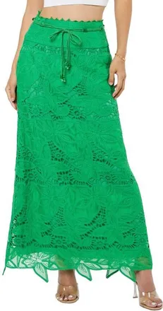 Ciebon Lori Lace Midi Skirt in Green at Nordstrom, Size X-Small