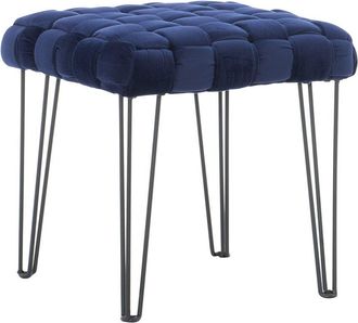 Linon Neva Square Ottoman Stool
