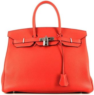 Hermès Birkin 35 handbag - women - Leather - One Size - Red