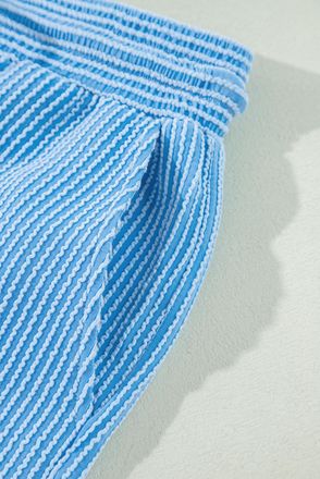 Azura Exchange Womens Textured Pants - Light Blue - Size X-Large