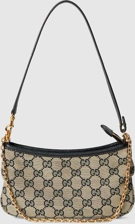 Gucci Gossip Small Shoulder Bag, Beige, Original GG Fabric