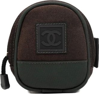 Chanel 2003-2004 CC Sports Line Canvas and Nylon Arm pouch - women - Canvas/Nylon - One Size - Brown
