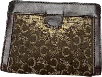 Celine Pre-owned Triomphe Clutch/Cosmetic Bag - Dames - Vintage Accessoires - Bruin - ONE Size - Leer - Vintage