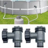 OEM V&aacute;lvula De Entrada/salida Compatible Con Bombas De Filtro Para Piscinas Elevadas Coleman, Intex Y Bestway, Repuestos Para Bombas De Piscina, Para Mang