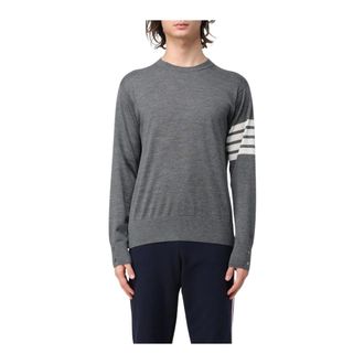 Thom Browne Heren, Truien, Grijs, Maat: XL Wol