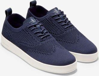 Cole Haan Womens Cole Haan Grandpro Contender W26606 Oxford Marine Blue Shoes ZAP1101
