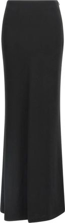 Alessandra Rich Lange Zijden Rok - Dames - Maxi Rokken - Zwart - S - Rokken