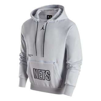 Nike Jordan Air Jordan NBA Brooklyn NETS Hoodie Grey DR7008-043