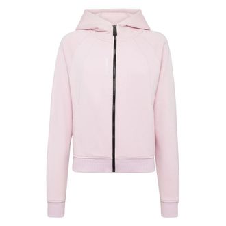 Plein Sport Hoodie Sweatjacket Basic - Dames - Sportshirts - Roze - L - Katoen - Fitness