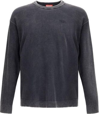 Diesel Gray Cotton Mens Sweatshirt