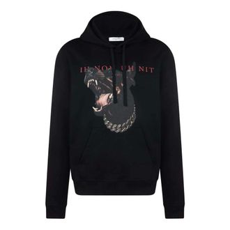 Ih Nom Uh Nit Hoodies, male, Black, Size: L Black Dobermann Graphic Hoodie