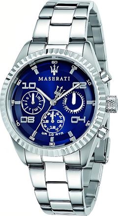 Maserati R8853100011 Blue Dial Mens Chronograph Watch - Silver Stainless Steel - One Size