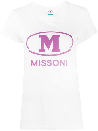 Missoni logo print T-shirt - White