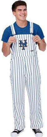 Foco Mens FOCO White New York Mets Pinstripe Bib Overalls at Nordstrom, Size Xx-Large