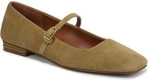 Franco Sarto Tinsley Square Toe Mary Jane Flat in Mustard Brown at Nordstrom Rack, Size 7.5