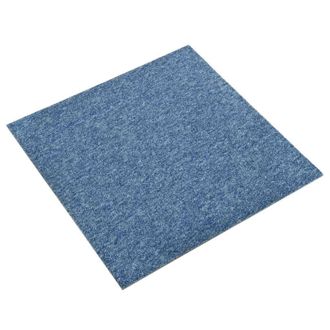 vidaXL Alfombra 20 Pcs Azul 50 X 50 Cm 100% Polipropileno Vidaxl