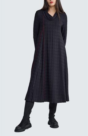 Luukaa D'Celli Lirien Asymmetrical Dress in Coalblack Red at Nordstrom, Size 10