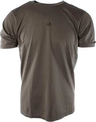 C.P. Company C.p. Company, Tops, Heren, Grijs, XL, Katoen, Grijze Katoenen Heren T-shirt