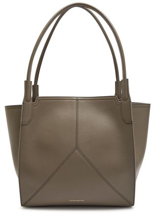 Victoria Beckham Victoria Panelled Leather Tote bag - Khaki - One Size