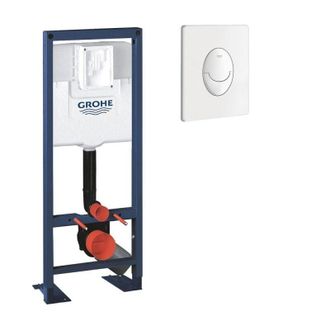 GROHE Estructura De Soporte Para Inodoro Rapid Sl 1,13 M X 0,42 M Con Placa De Mando Blanca - Grohe