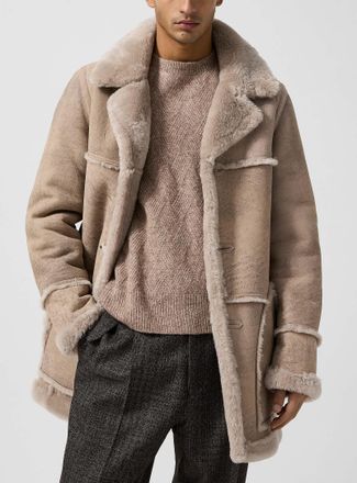 HiSO Mens Rebel reversible shearling Parka Jacket
