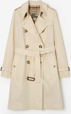 Burberry Midlength Tropical Gabardine Kensington Trench Coat