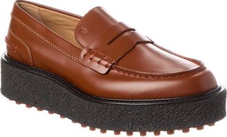 Tod's TodS Leather Platform Loafer